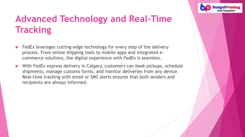 advanced technology and real time tracking