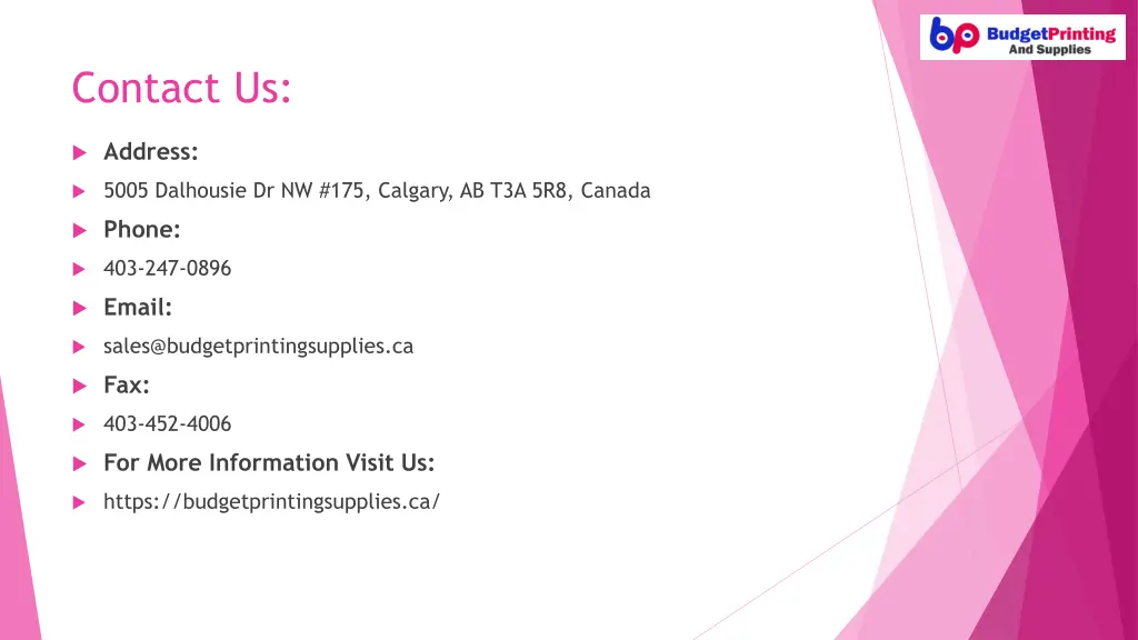contact us