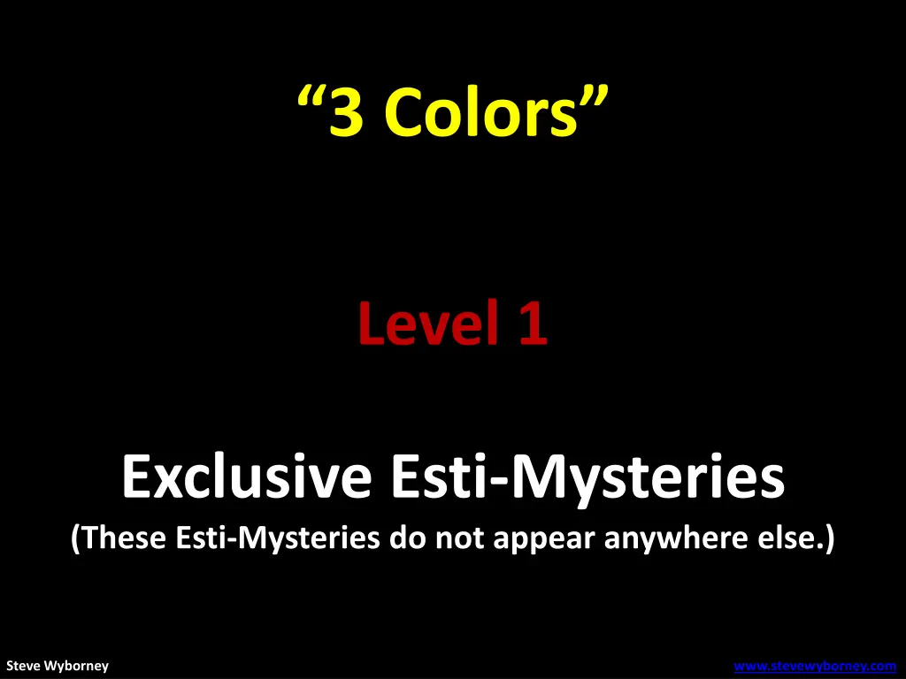 3 colors