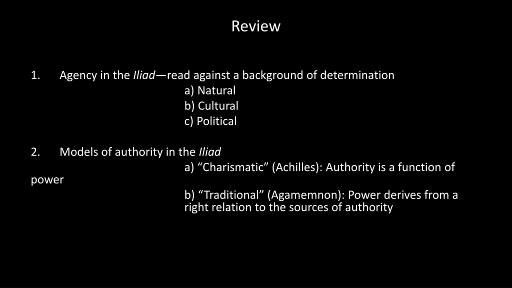review
