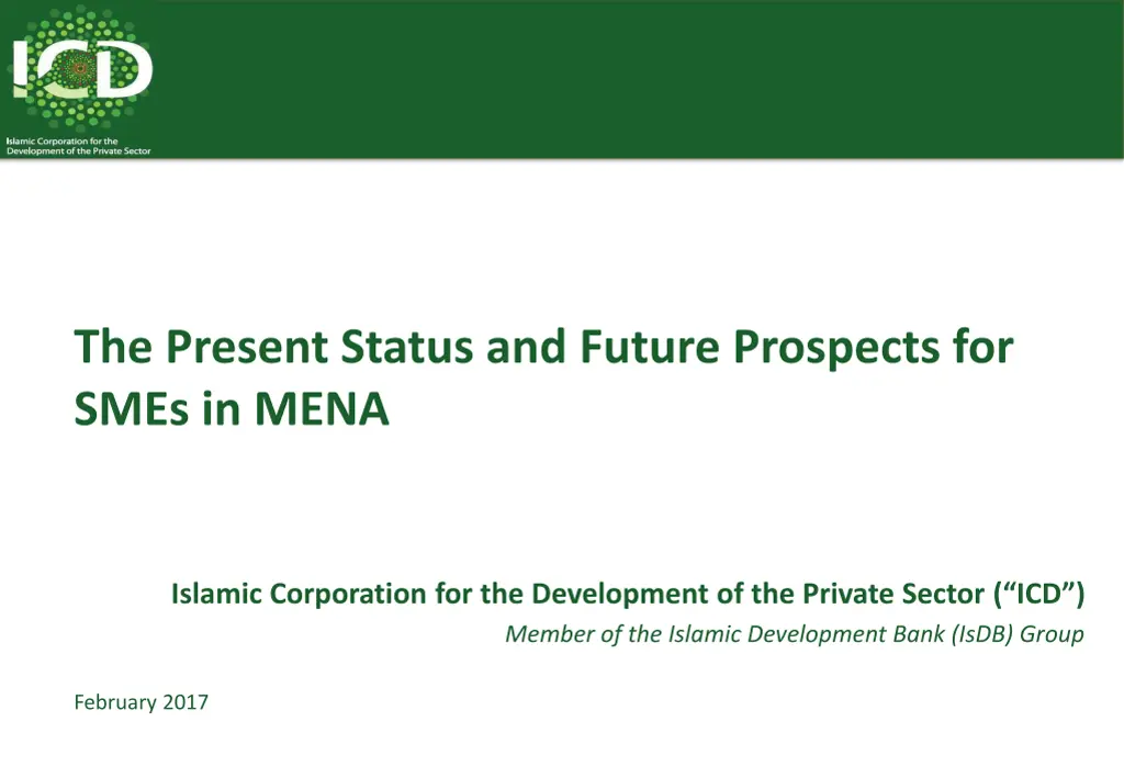the present status and future prospects for smes