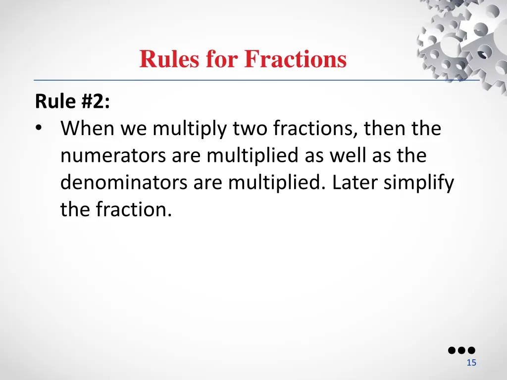 rules for fractions 1