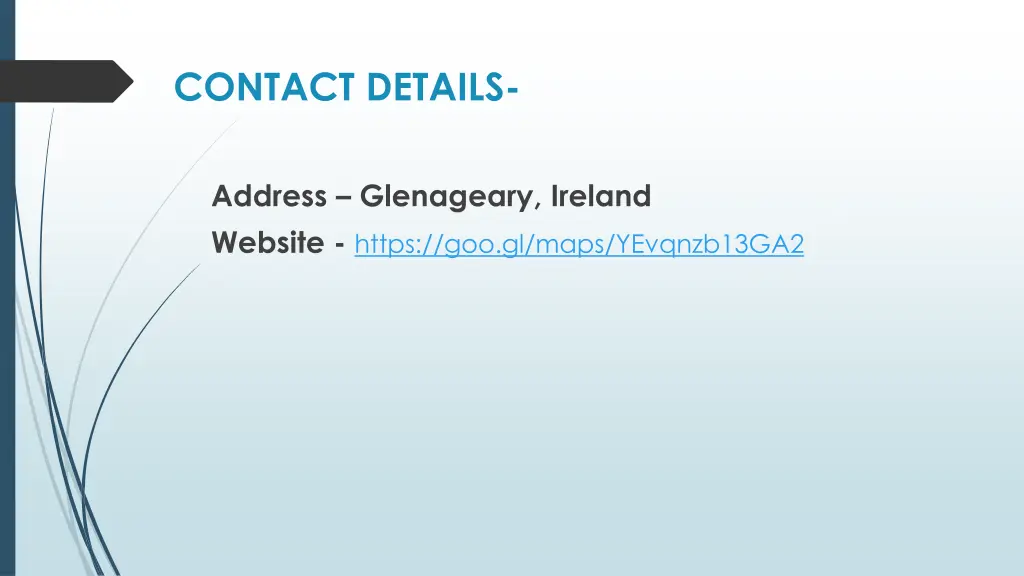 contact details