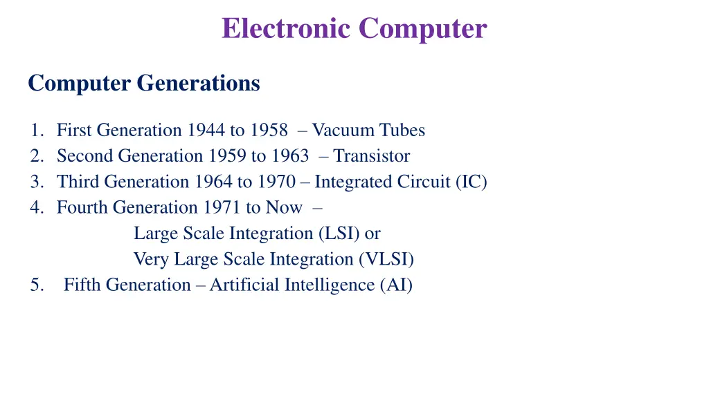 electronic computer 1
