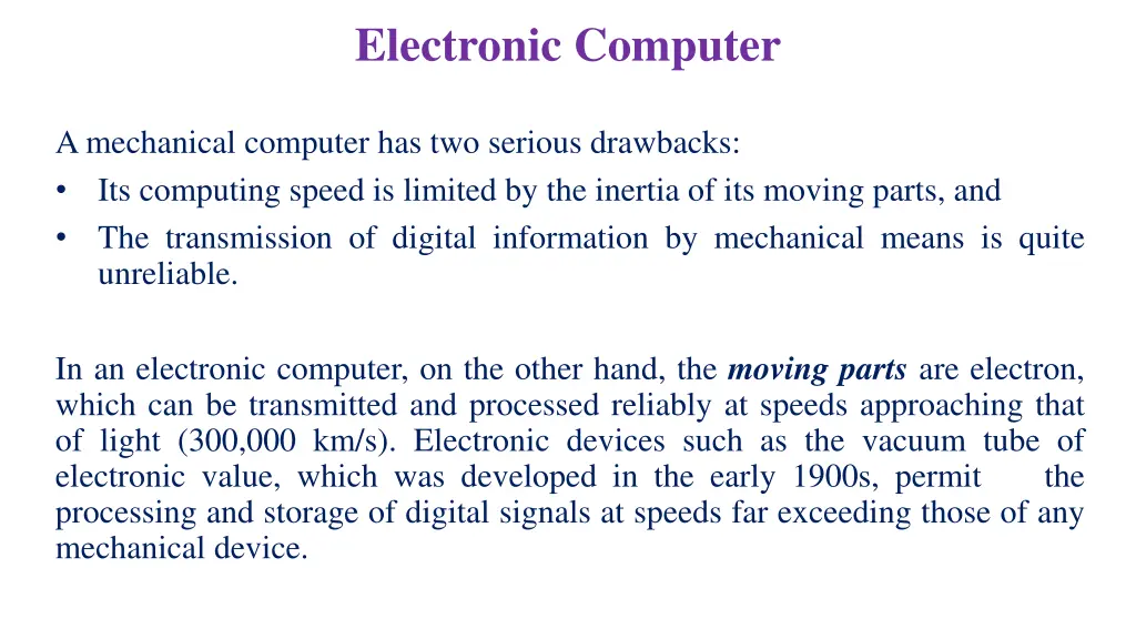 electronic computer