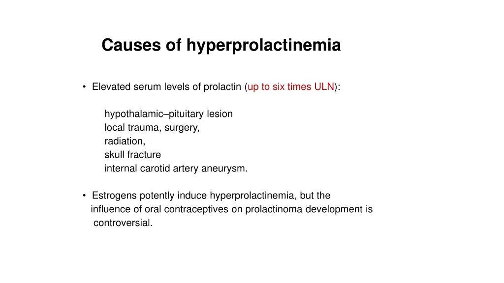causes of hyperprolactinemia