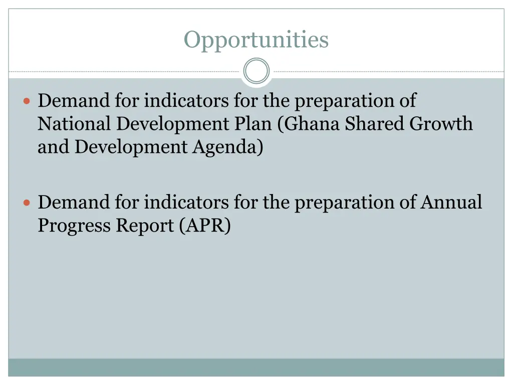 opportunities