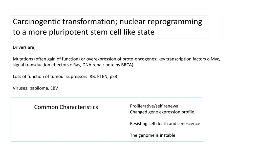 carcinogentic transformation nuclear
