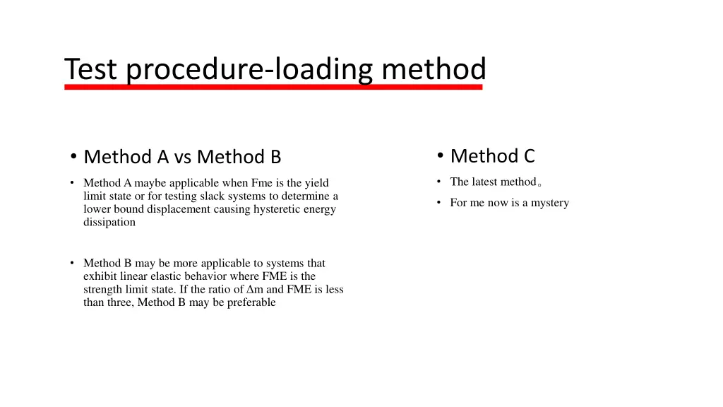 test procedure loading method 4