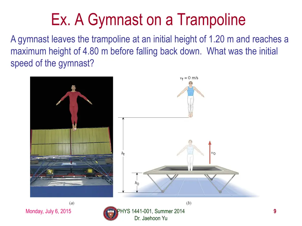 ex a gymnast on a trampoline