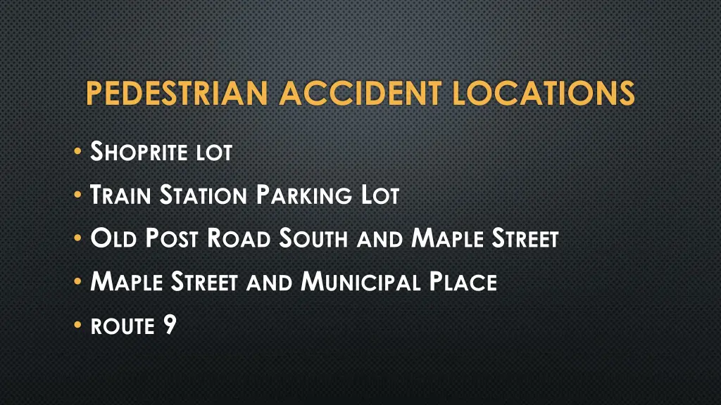 pedestrian accident locations