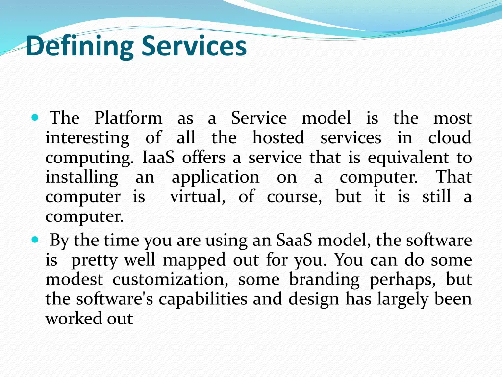defining services