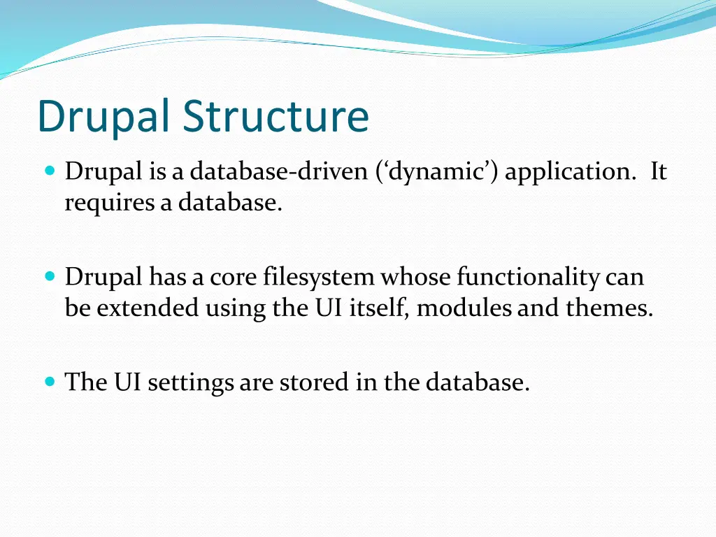 drupal structure