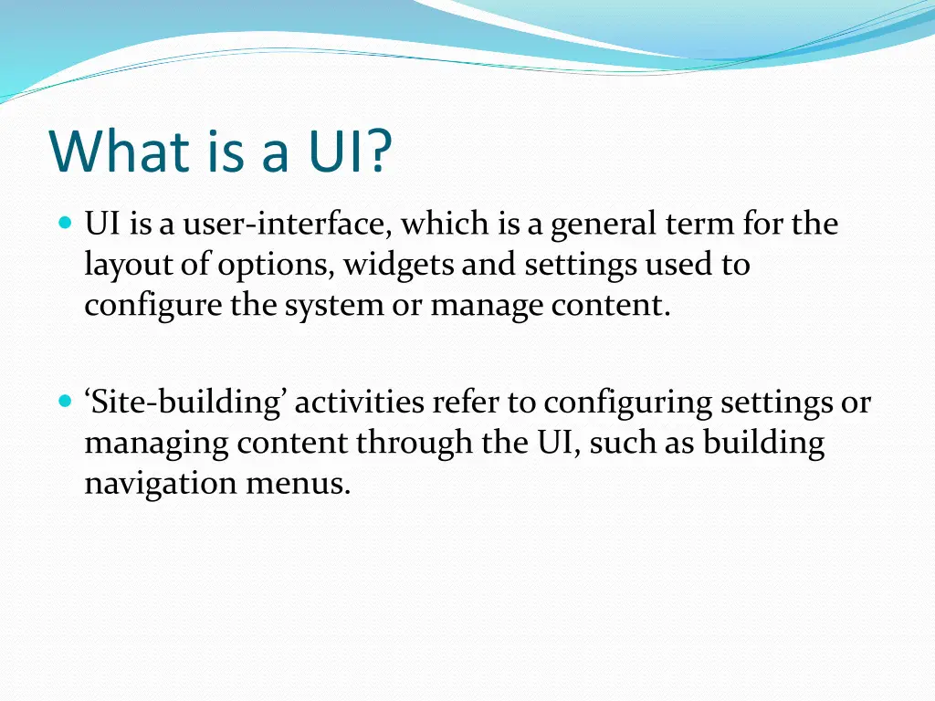 what is a ui