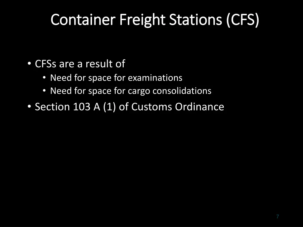 container freight stations cfs container freight