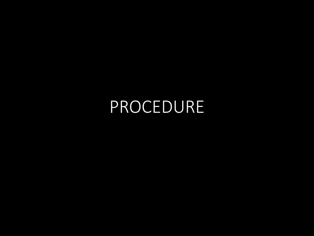 procedure