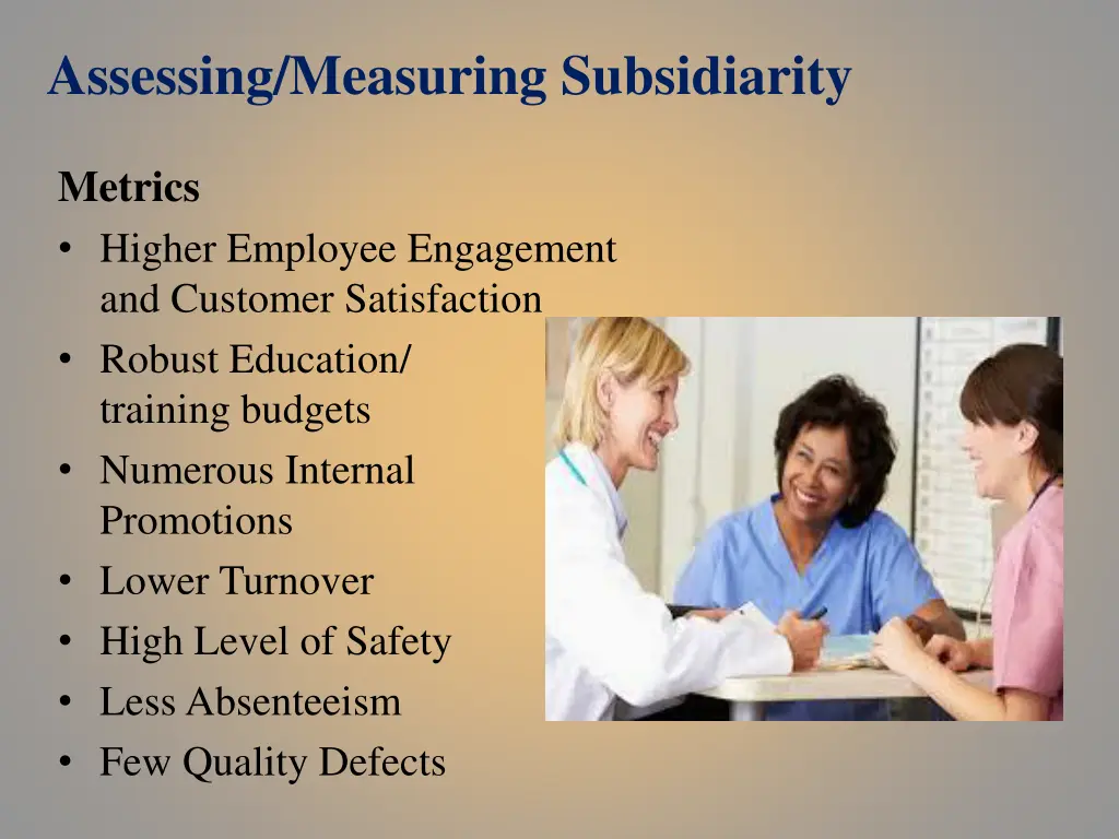 assessing measuring subsidiarity