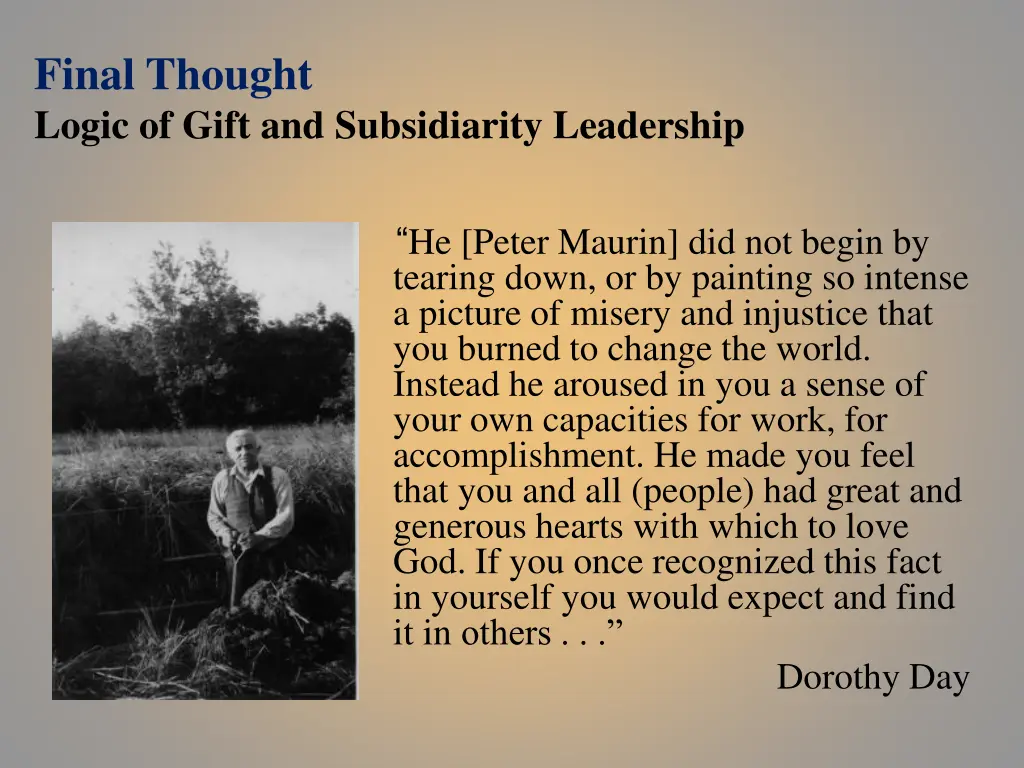 final thought logic of gift and subsidiarity