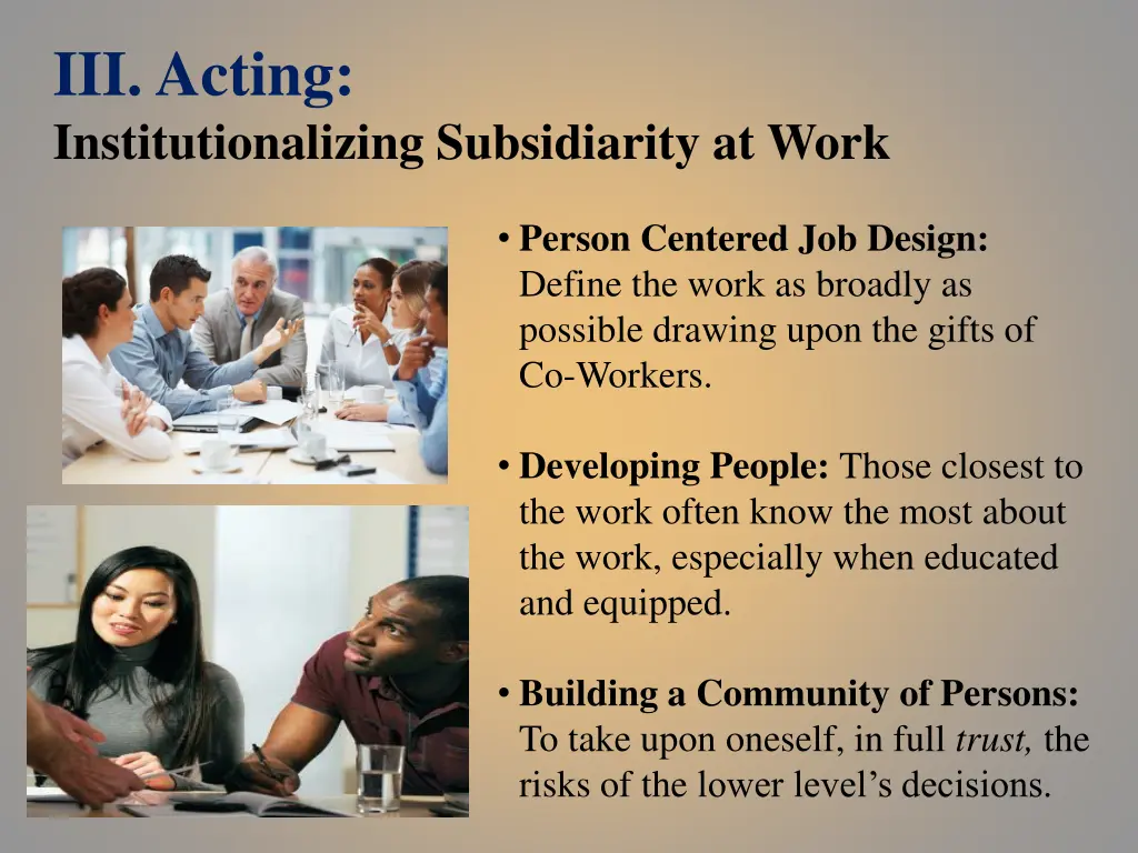 iii acting institutionalizing subsidiarity at work