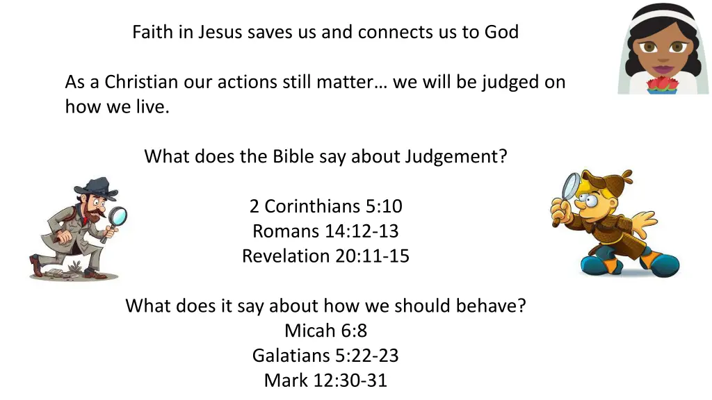 faith in jesus saves us and connects us to god