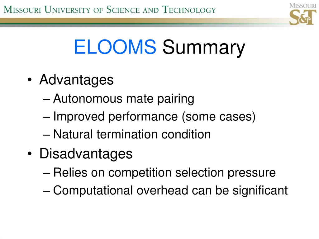 elooms summary