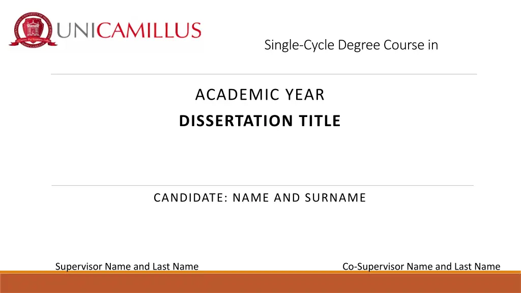 single cycle degree course in