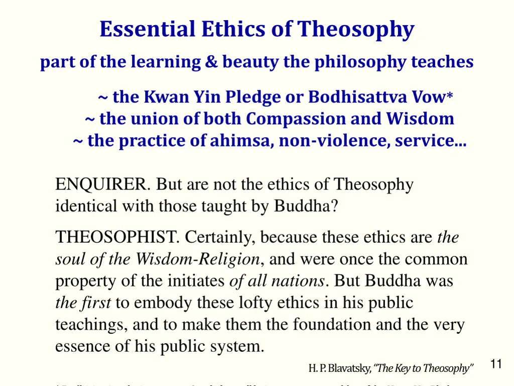 essential ethics of theosophy part