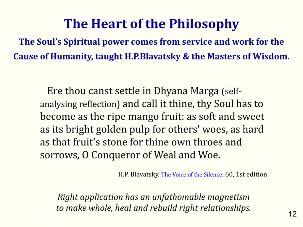 the heart of the philosophy