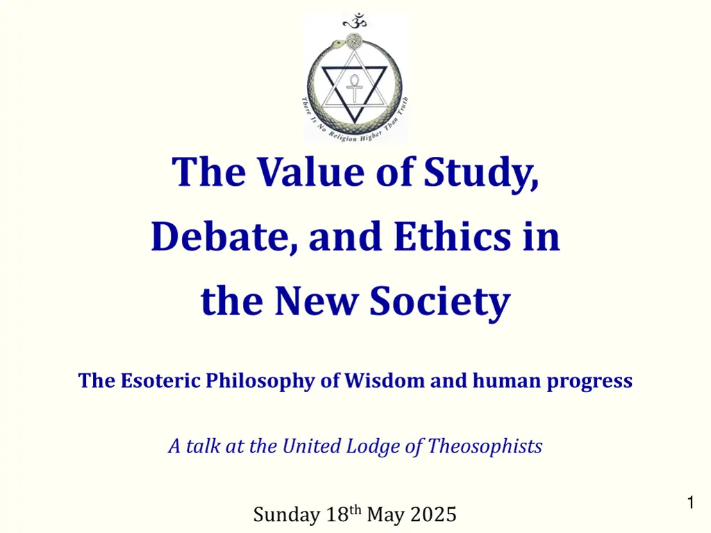 the value of study debate and ethics