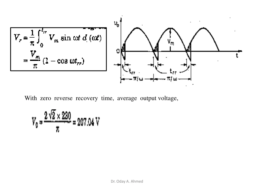 with zero reverse recovery time average output