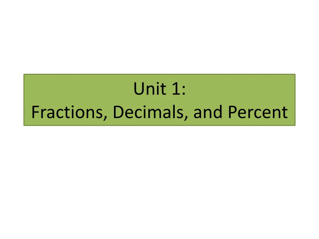 unit 1