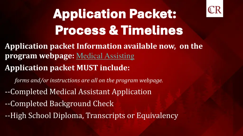 application packet application packet process