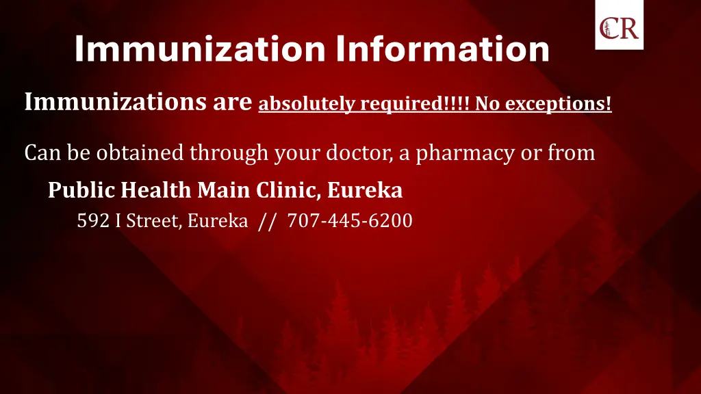 immunization information immunizations