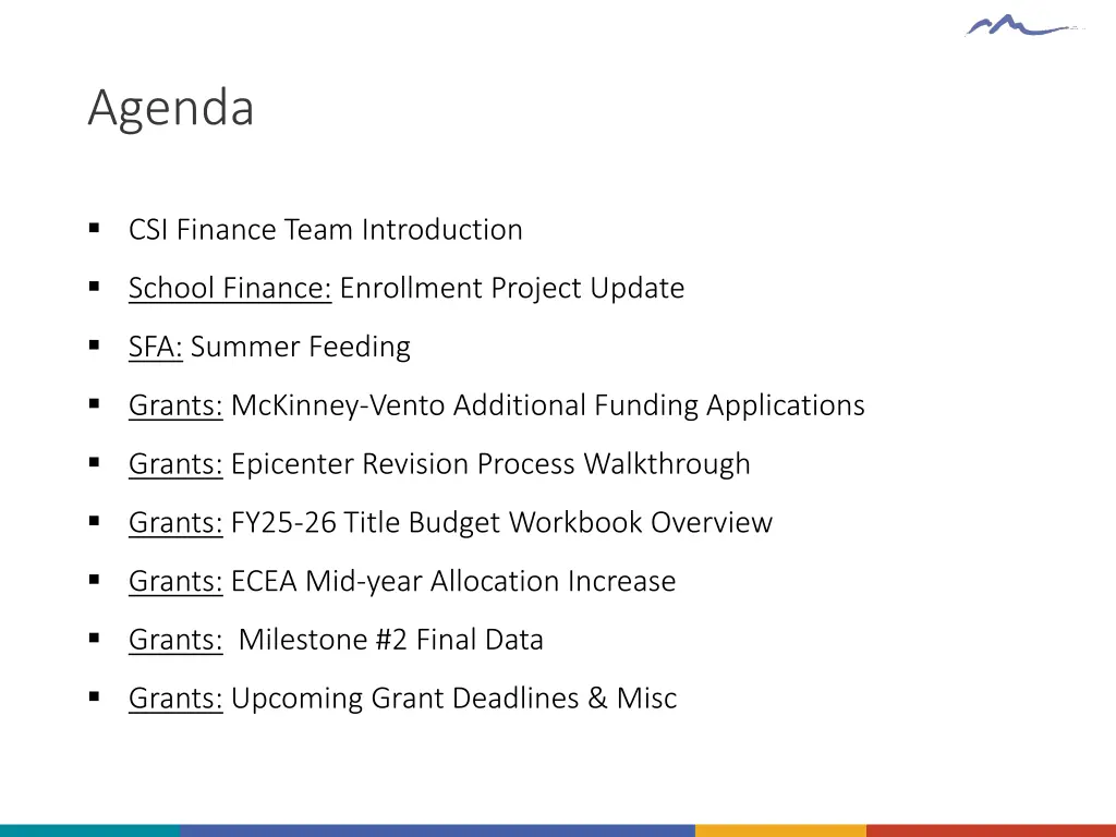 agenda