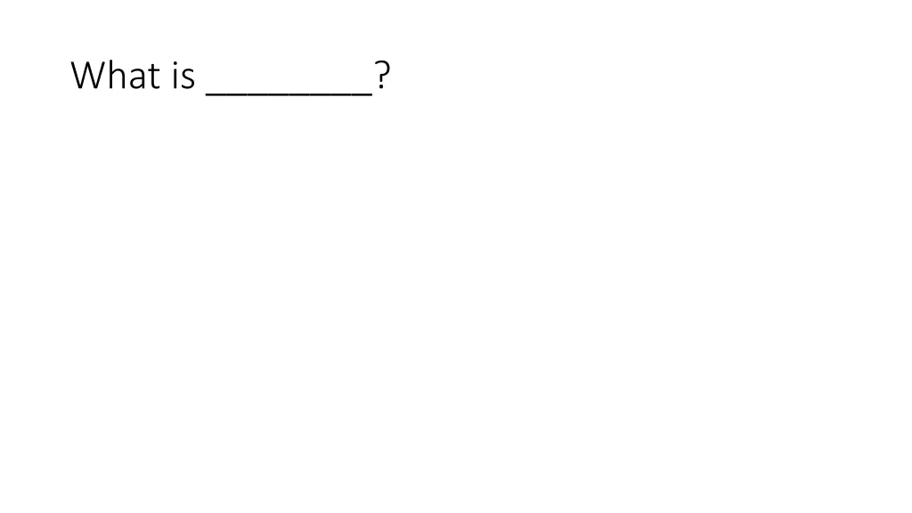 what is