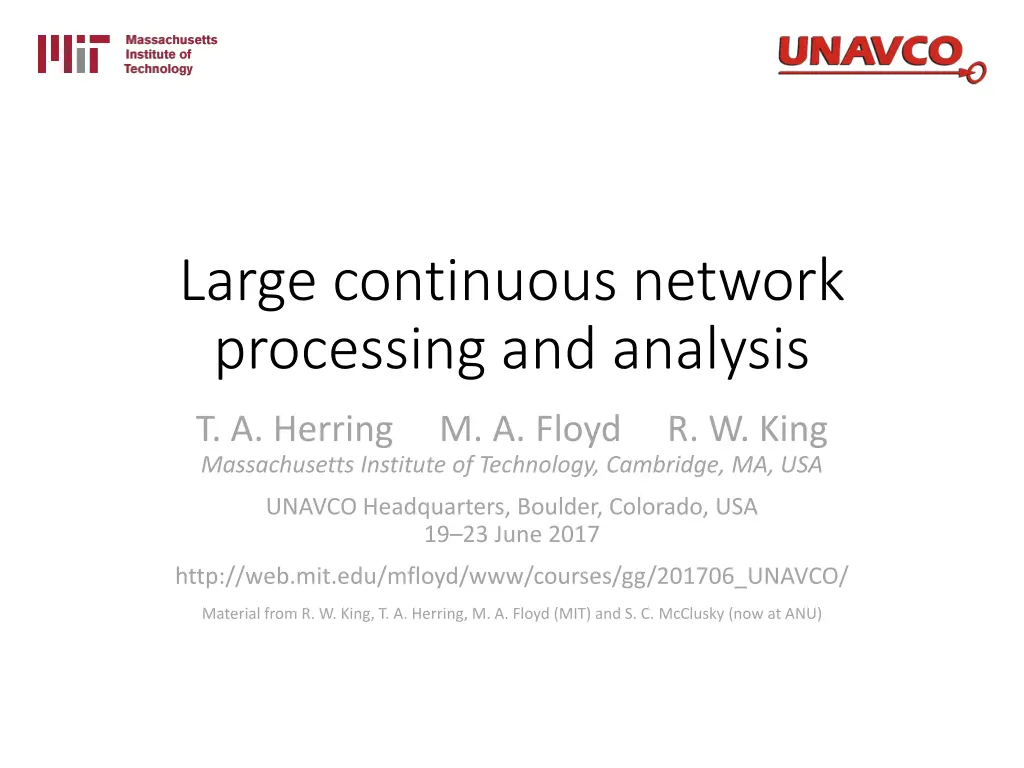large continuous network processing and analysis