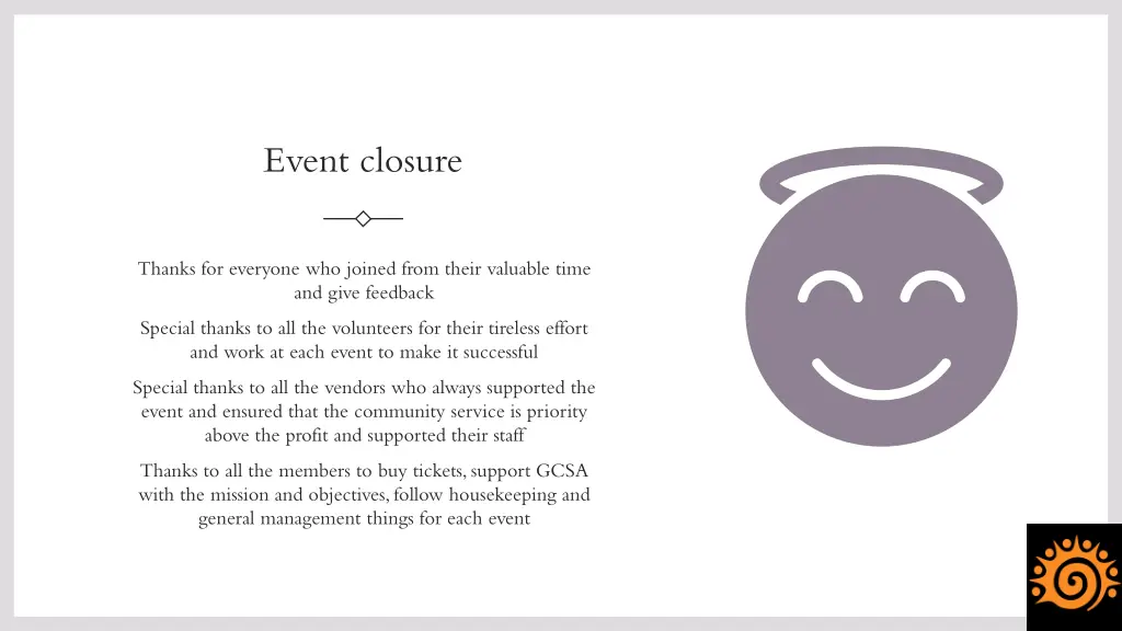 event closure