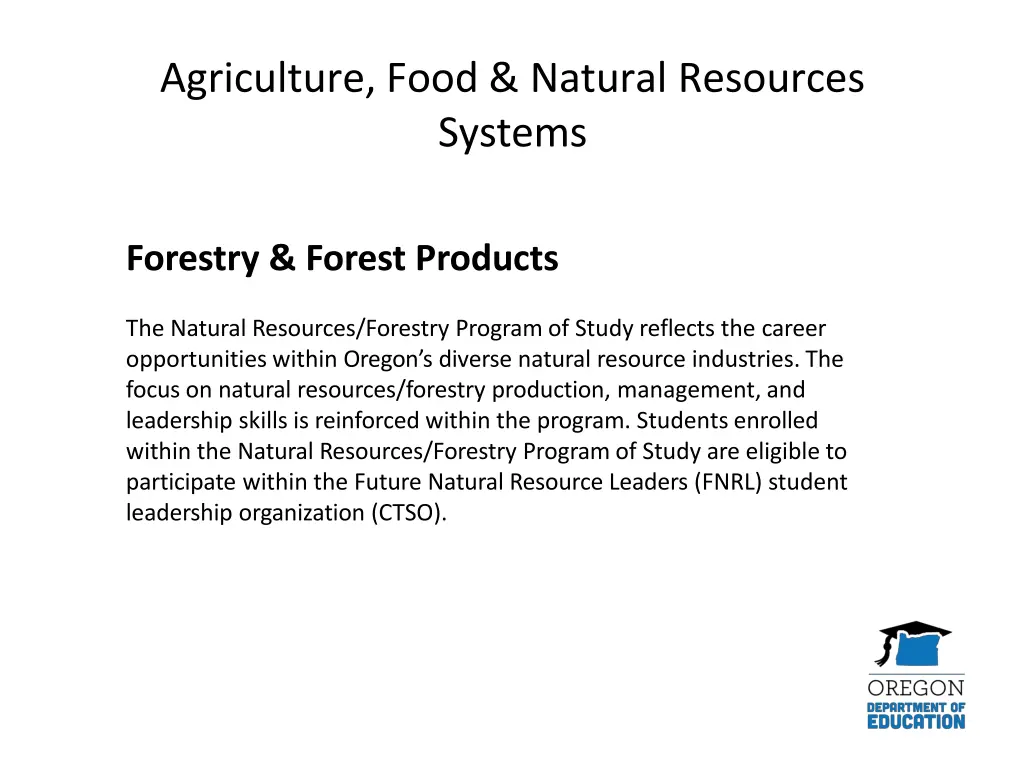 agriculture food natural resources systems 1