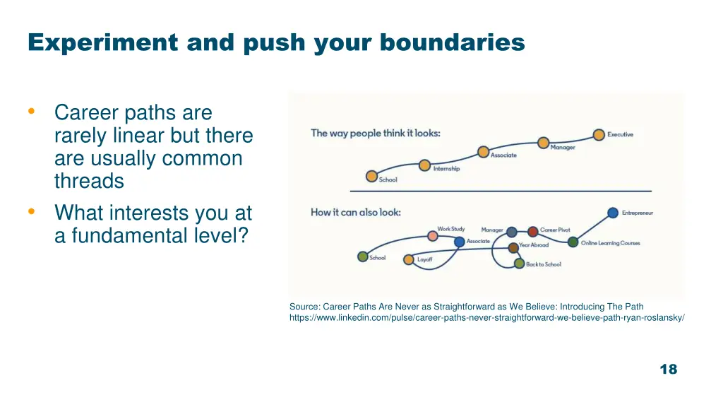experiment and push your boundaries