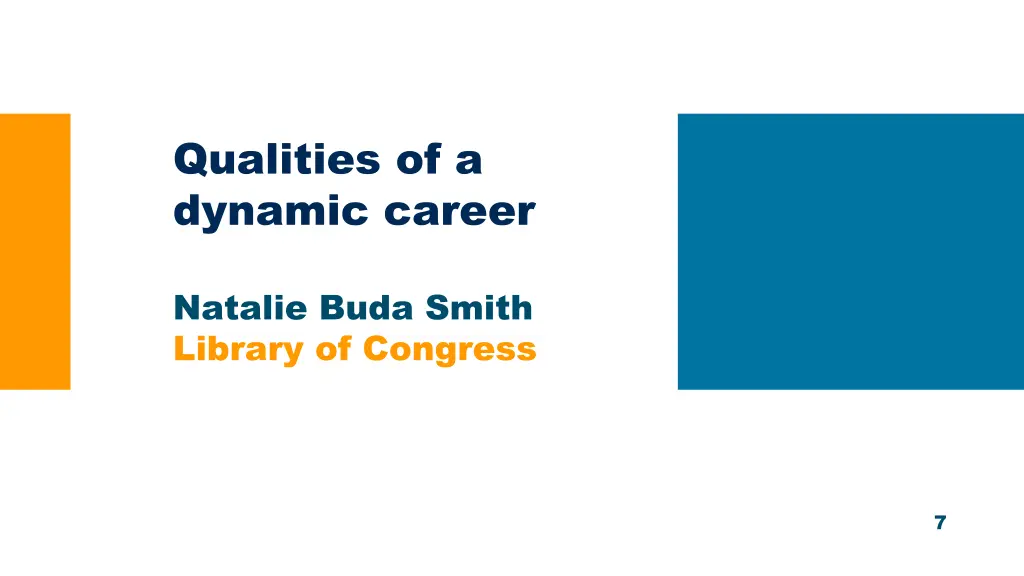 qualities of a dynamic career