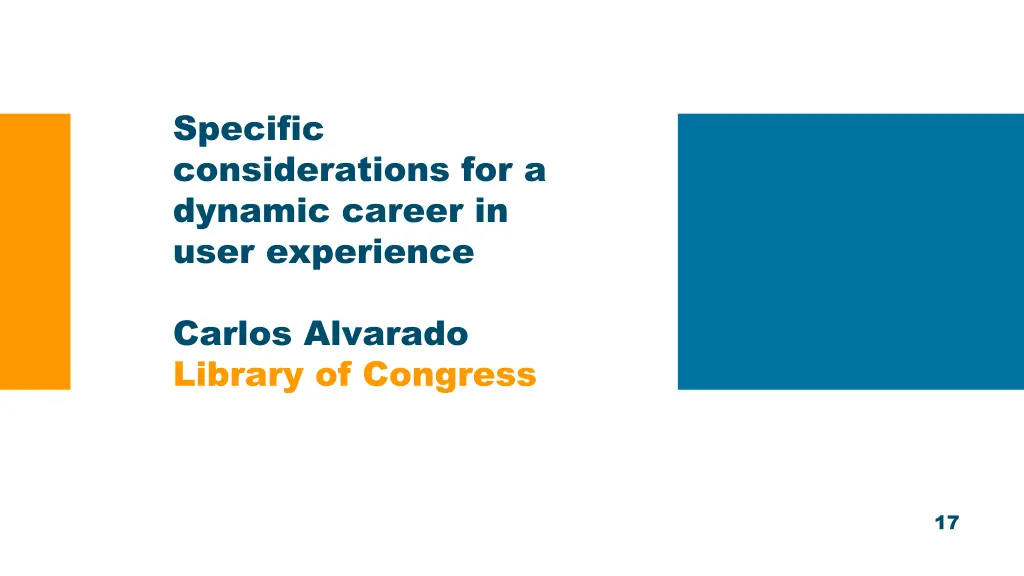 specific considerations for a dynamic career