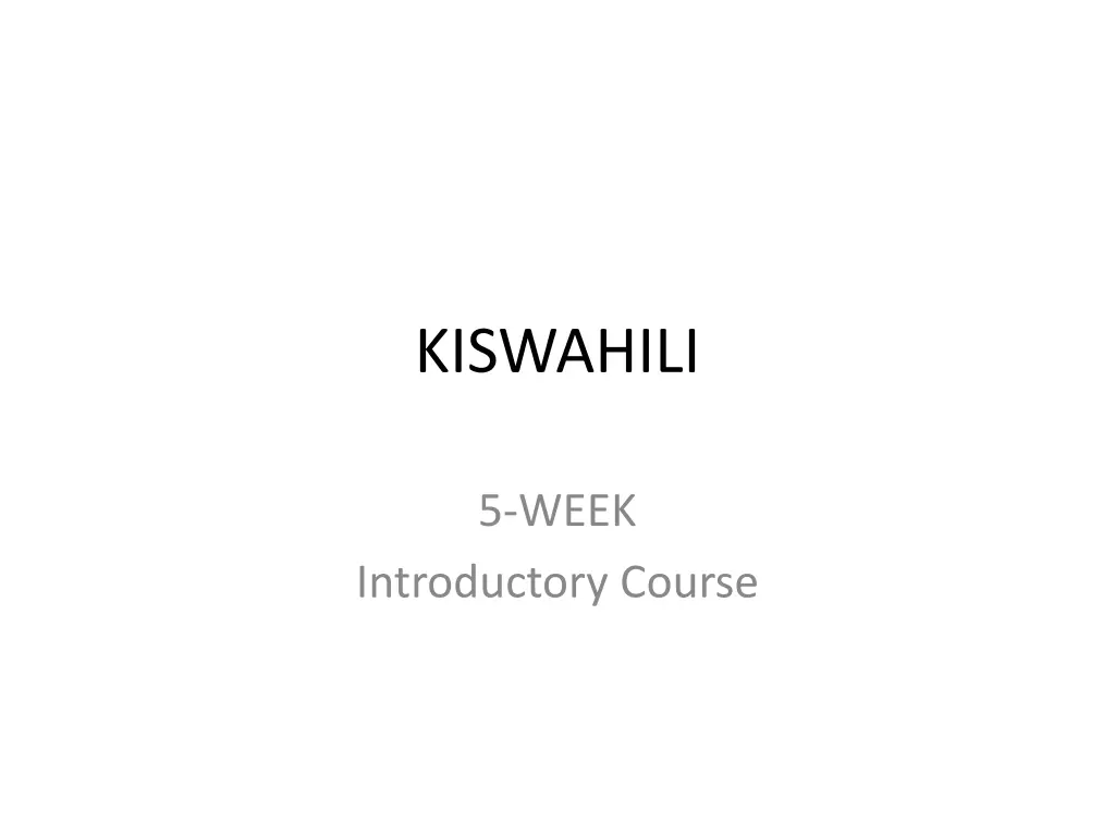 kiswahili