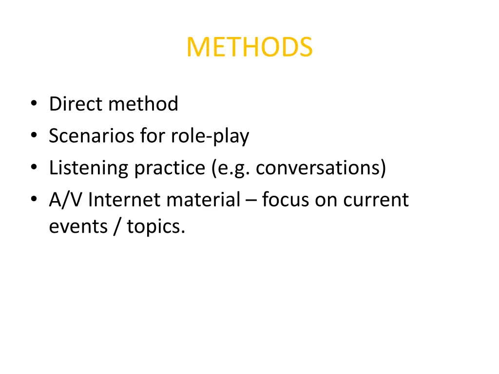 methods