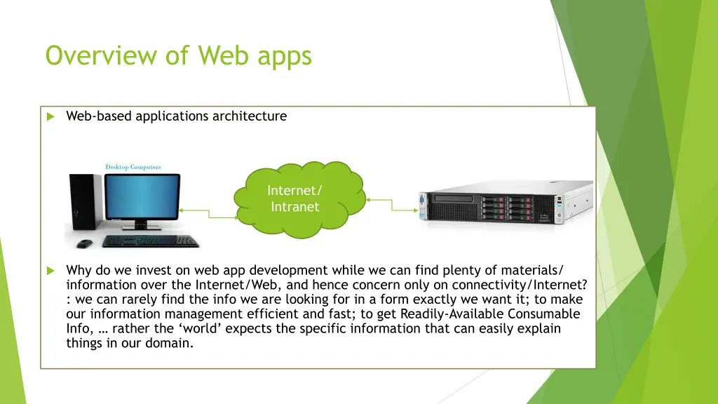 overview of web apps
