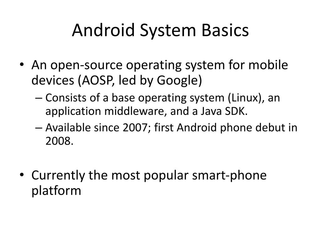 android system basics