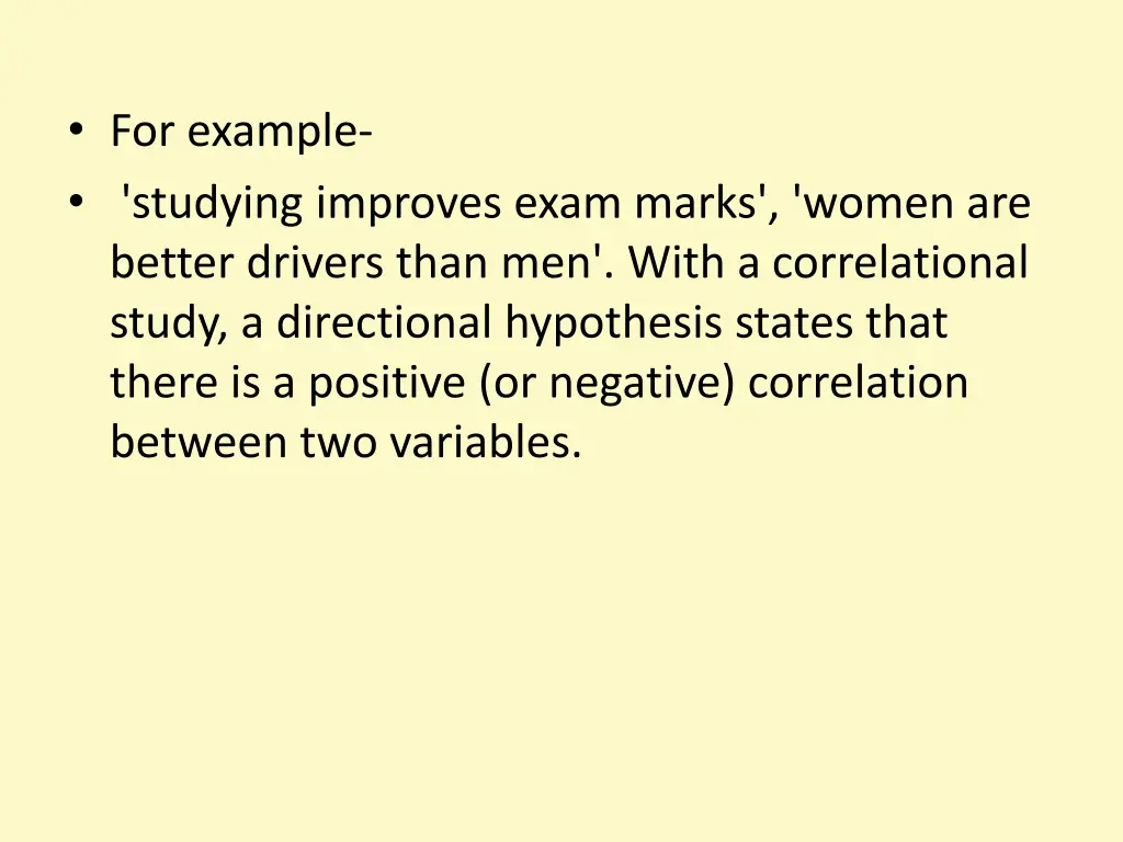 for example studying improves exam marks women