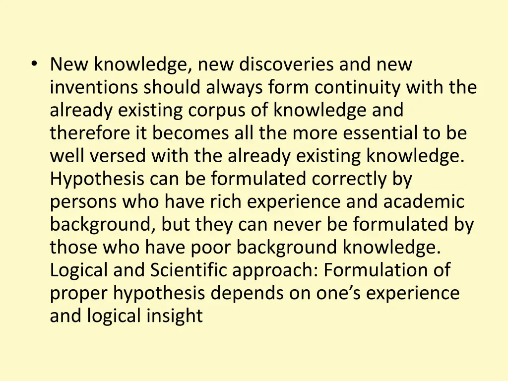 new knowledge new discoveries and new inventions