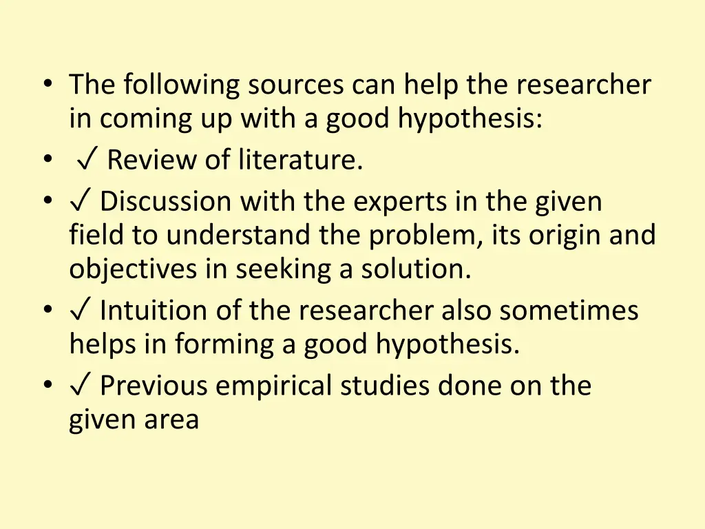 the following sources can help the researcher