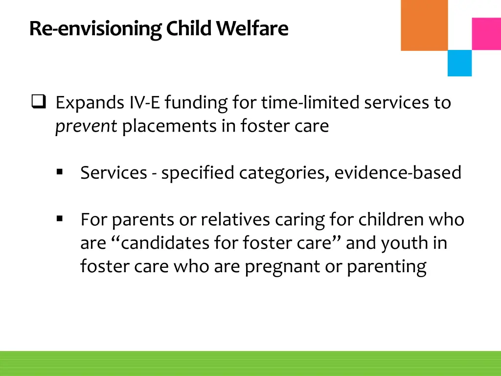 re envisioning child welfare 1