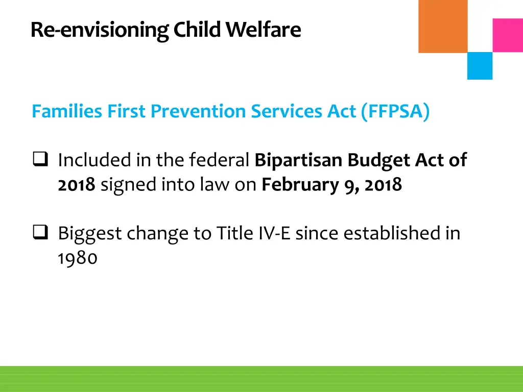 re envisioning child welfare